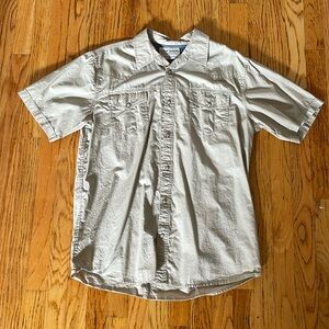 Cody James short sleeve button up western shirt size L